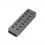 Adapter USB A 3.0 - 7 x USB 3.0 su jungikliais