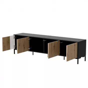 Cama MERCI RTV-kapp 200 x 40 x 54 cm must/tamm artisan