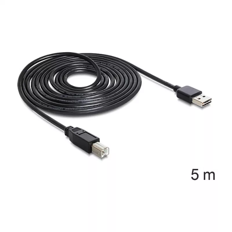USB-kaabel DeLOCK 85553 USB 2.0 5m USB A USB B Must