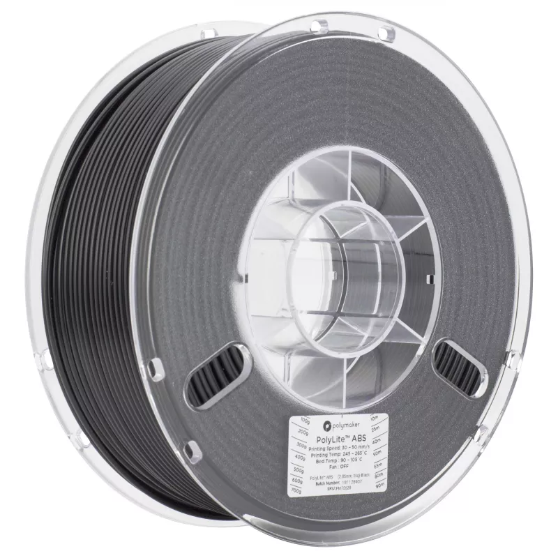 Filament 3D-printimiseks Polmask ABS 1.75 mm Must 1 kg