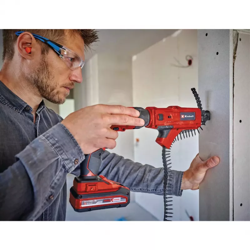 EINHELL kipsplaadikruvikeeraja salve kinnitus TE‑DY 18 Li ja TC‑DY 710 E jaoks — punane