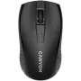 CANYON MW-7, 2,4 GHz juhtmevaba hiir, 6 nuppu, DPI 800/1200/1600, koos 1 AA patareiga, mõõdud 110*60*37 mm, 58 g, must