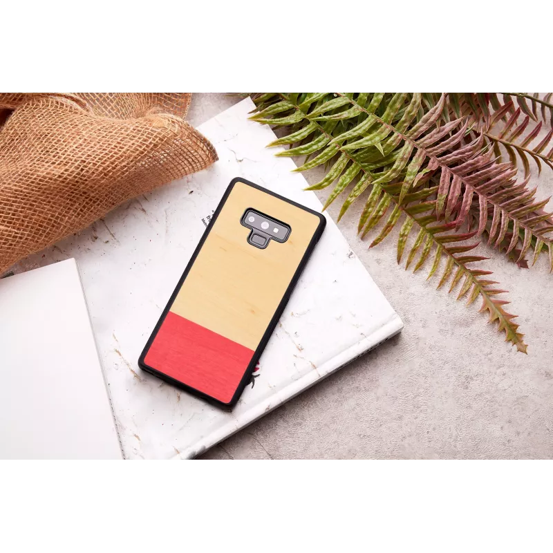 Nutitelefoni ümbris man and wood Galaxy Note 9 jaoks — must, sobimatu disain
