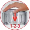 Tefal DPA 130 LA MOULINETTE 1000 1000 W Läbipaistev, Valge