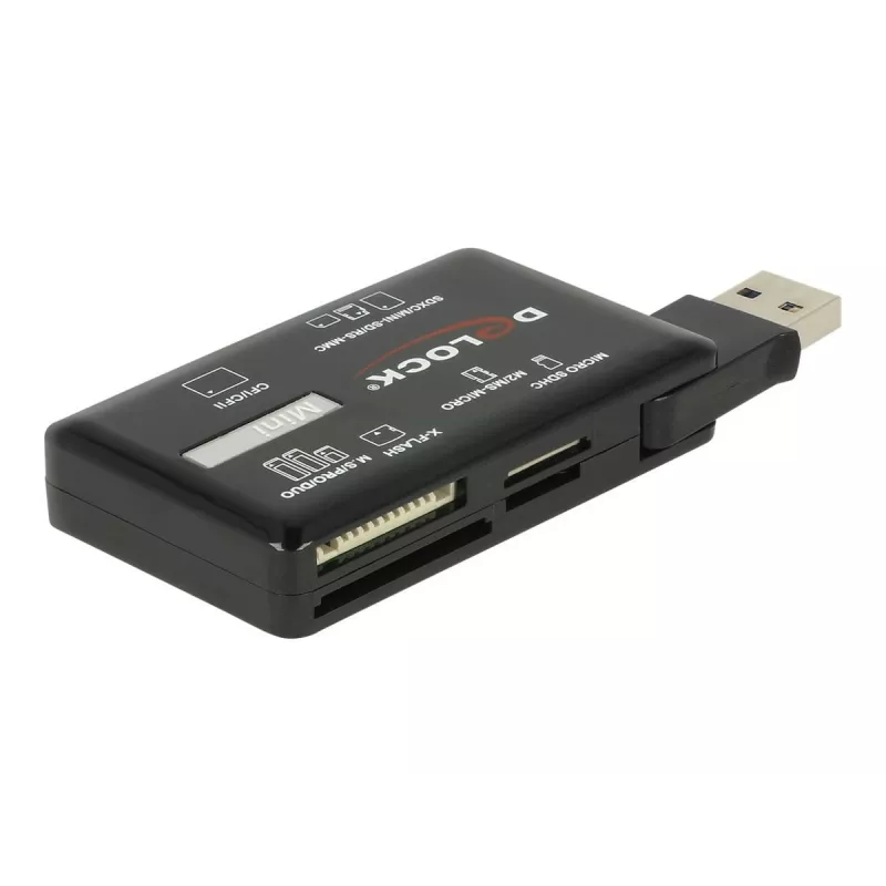 DeLOCK SuperSpeed USB-kaardilugeja CF SD Micro SD MS M2 xD 5 Gbps