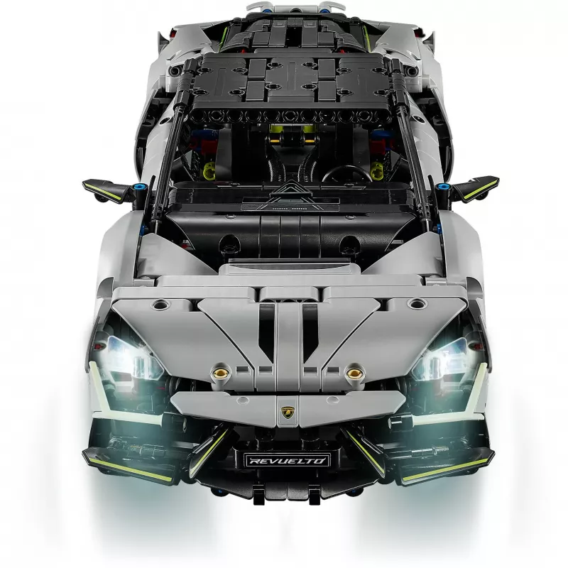 LEGO Technic Supercar Lamborghini Revuelto 42214 — 1:10 mõõtkavas detailne mudelikomplekt, 1135 tükki
