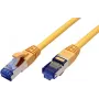 Value 21.99.1934 RJ45 võrgukaabel, patch-kaabel CAT 6a S/FTP 0.30 m kollane 1 tk.