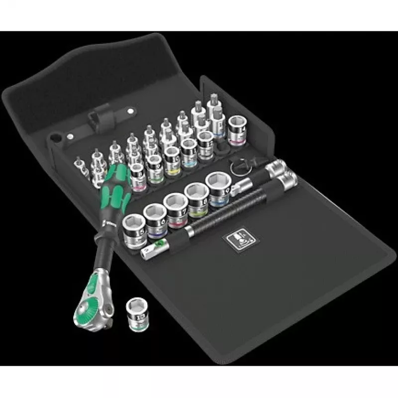 Wera 05003536001 8100 SB All-in Zyklop Speed põrkkomplekt, 3/8 tolli, 35 tk