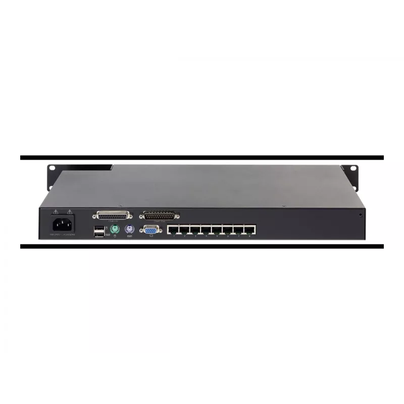 KVM-lüliti APC KVM0108A, 8-pordiline PS/2 VGA, 1U rack, 1600x1200, must