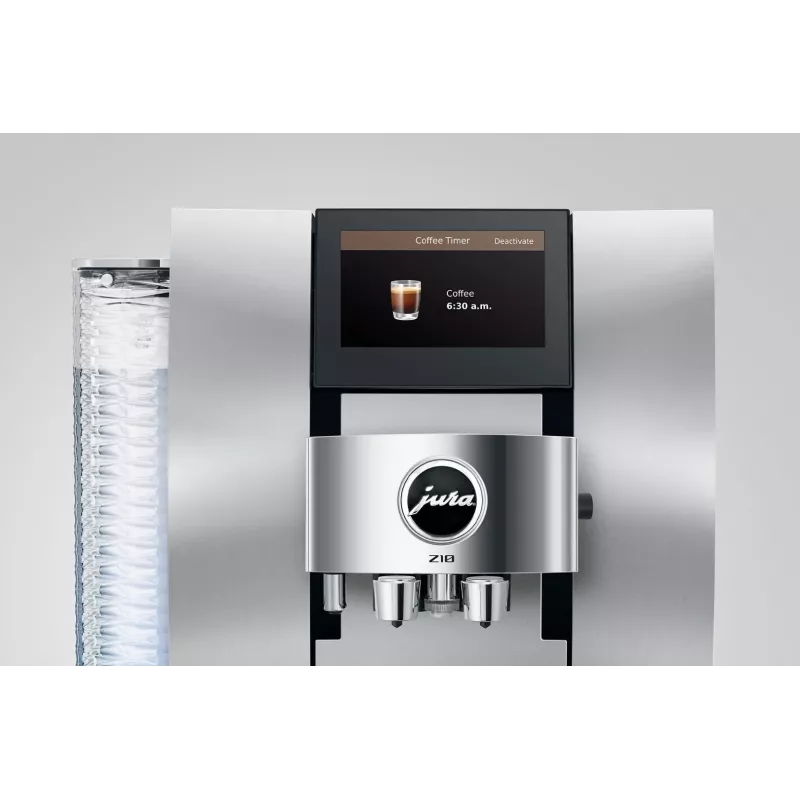 Täisautomaatne espressomasin JURA Z10 (EB) — 2,4 l veepaak, sisseehitatud veskiga, 1450 W, alumiinium/valge