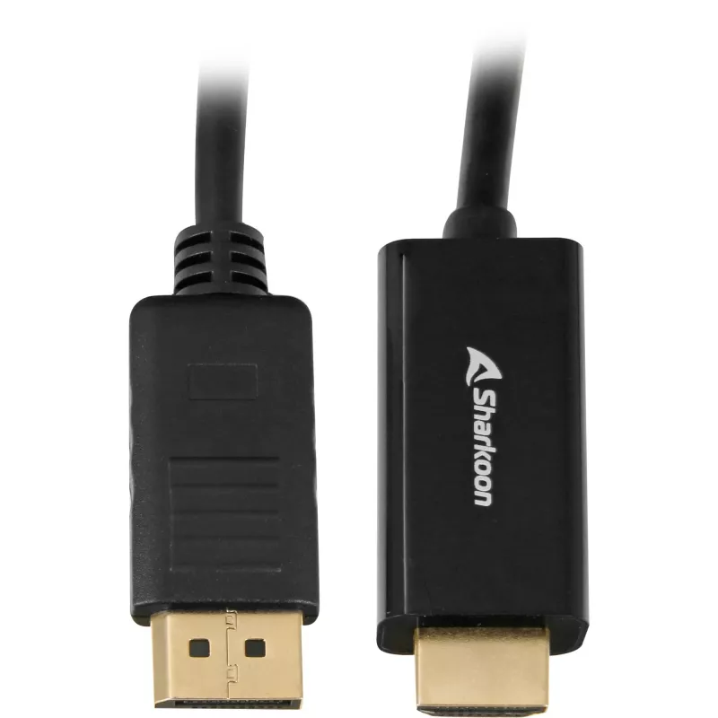 Sharkoon SHA Displayport 1.2 to HDMI 4K bk 2.0m ACTIVE 4Kx2K 60hz