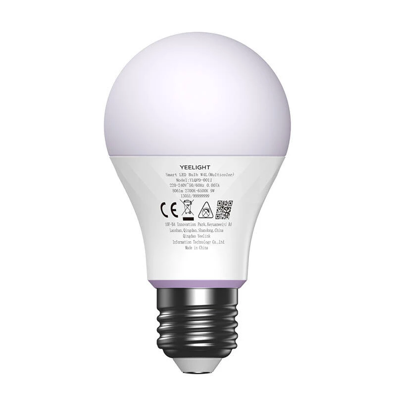 YEELIGHT W4 nutipirn Wi-Fi/Bluetooth E27 värviline (YLQPD-0011) 4 tk
