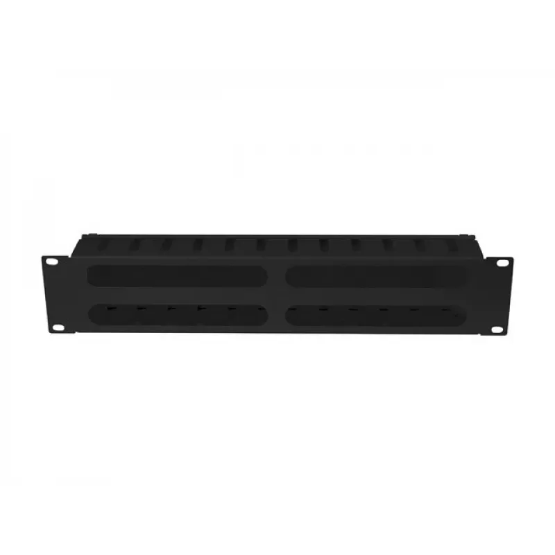 Rack-mount 19 inch 2U kaabel Organizer LANBERG AK-1705-B, must