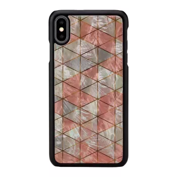 Kaitsev nutitelefoniümbris iKins iPhone XS Max jaoks — teemantmustriga, must
