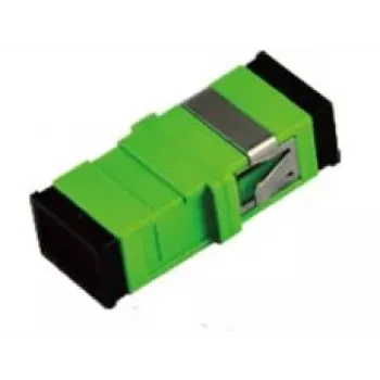 Extralink SC/APC Adapter, Single Mode, Simplex, No Flange, roheline