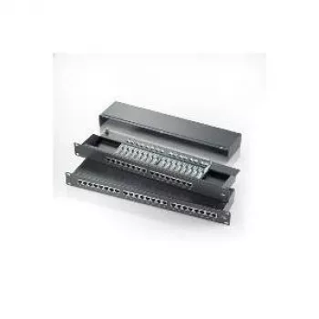 ROLINE 48,30cm (19)-Patchpaneel 1 HE, 24 porti, Cat.5e, must (26.11.0328)