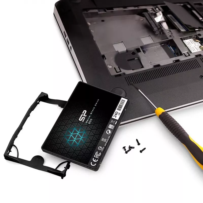 SSD draiv Silicon Power õhuke S55 240GB 2.5tolline SATA III TLC