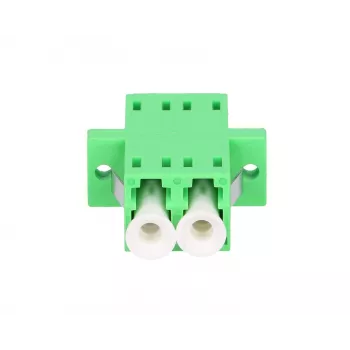 Fiiberoptiline adapter Extralink LC/APC Singlemode Duplex, roheline, LC/APC pistikud