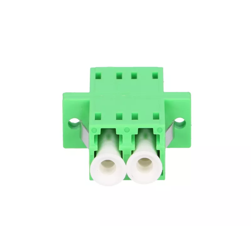 Fiiberoptiline adapter Extralink LC/APC Singlemode Duplex, roheline, LC/APC pistikud