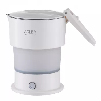 Adleri silikoonist reisiveekeetja | AD 1377 | reisiveekeetja | 600 W | 0,6 L | silikoon | valge