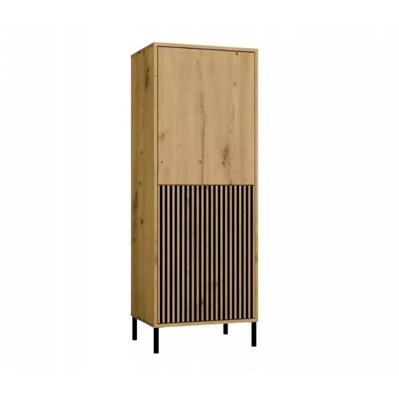 KAMARO 2DK õhuke/GŁ tamm ARTISAN DISPLAY CABINET