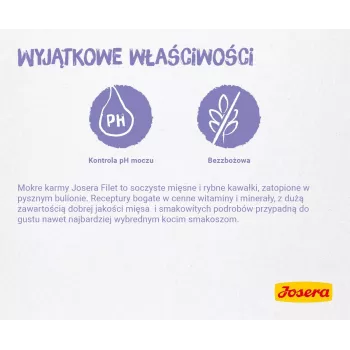 JOSERA Kanafilee vasikalihaga - märg kassitoit - 70 g