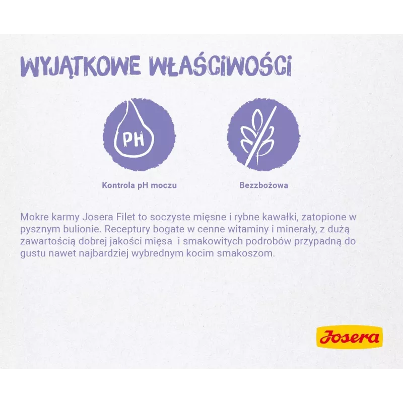 JOSERA Kanafilee vasikalihaga - märg kassitoit - 70 g