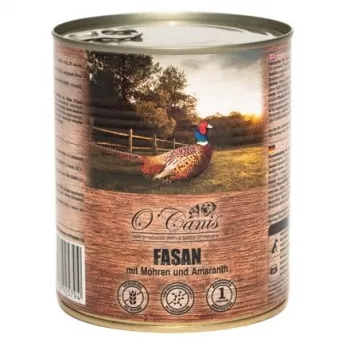 O'CANIS Faasan porganditega Monoproteiin - märg koeratoit - 800g