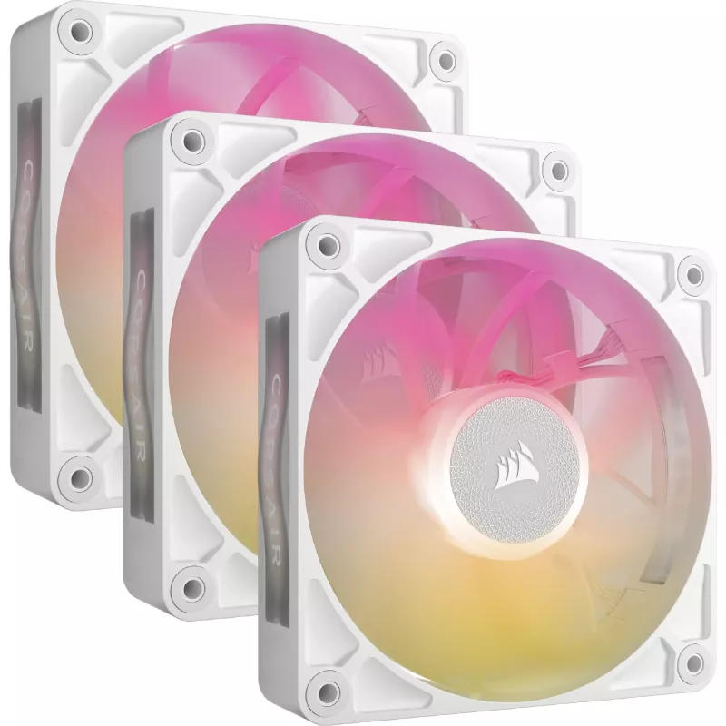 Corsair iCUE LINK RX120 MAX RGB ventilaator 12 cm valge 3 tk 400-2000 p/min