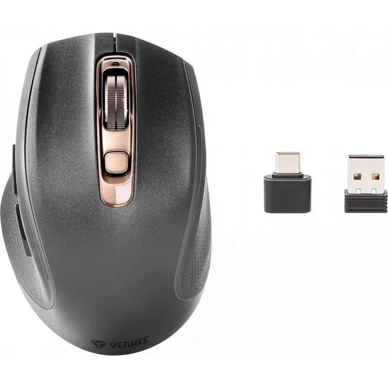 YENKEE YMS2090 NEO PRO kahe ühendusviisiga juhtmevaba hiir, Bluetooth + USB A/C, laetav
