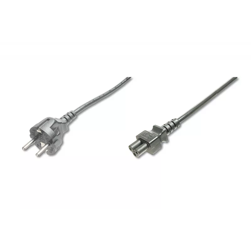 Assmann võrgukinnituskaabel. Schuko - C5 M/F. 1.2m. H05VV-F3G 0.75 mm². bl (AK-440115-012-S)