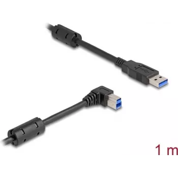 DeLOCK USB-kaabel Type-A isane – Type-B isane 90° paremnurkne 1 m