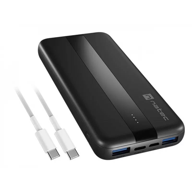 NATEC TREVI SLIM Q V2 Liitiumpolümeer (LiPo) 10000 mAh Must
