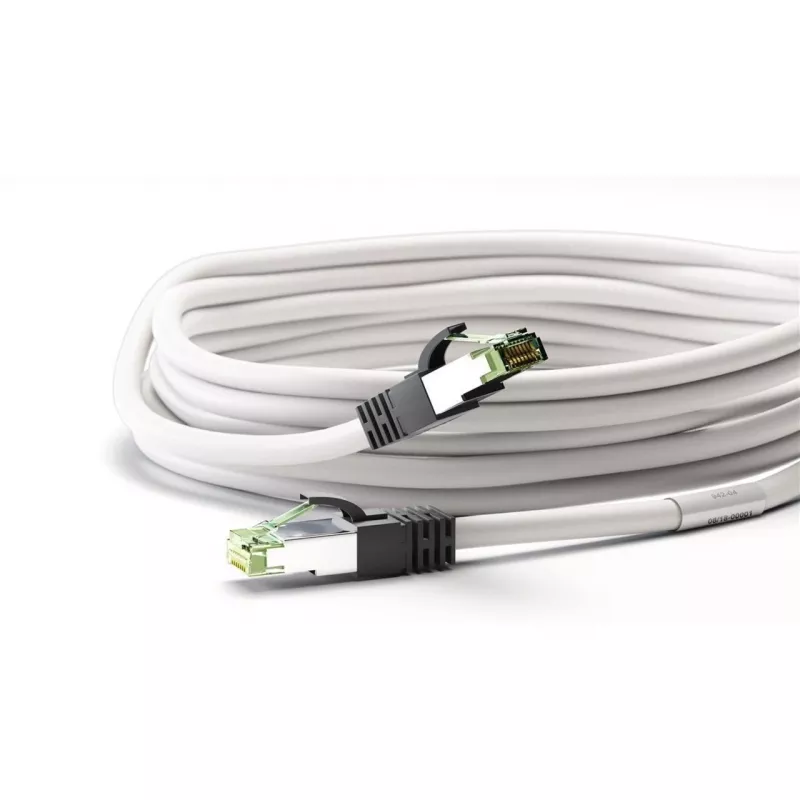 Wentronic 55127 - 5 M - Cat8.1 - S/FTP (S-STP) - RJ-45 - RJ-45 - valge