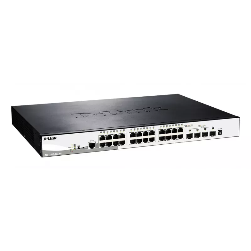 D-Link DGS-1510-28XMP Hallatav L2/L3 Gigabit Ethernet (10/100/1000) Power over Ethernet (PoE) Must, Hall
