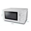 Solo mikrolaineahi ESPERANZA ESTOFADO — 700 W, 20 l, 5 võimsustaset, 24,5 cm pöördalus, valge