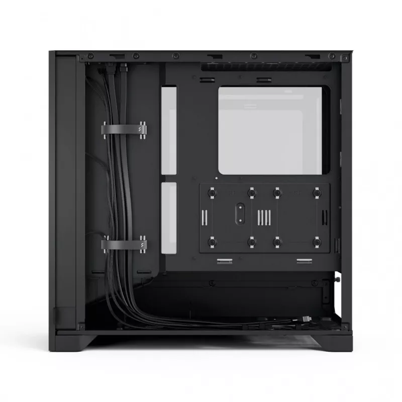 PC korpus Fractal Design Pop 2 Air Must TG Midi Tower — ATX, 3x 120 mm esiventilaatorit, toetab 2,5-tolliseid ja 3,5-tolliseid draive