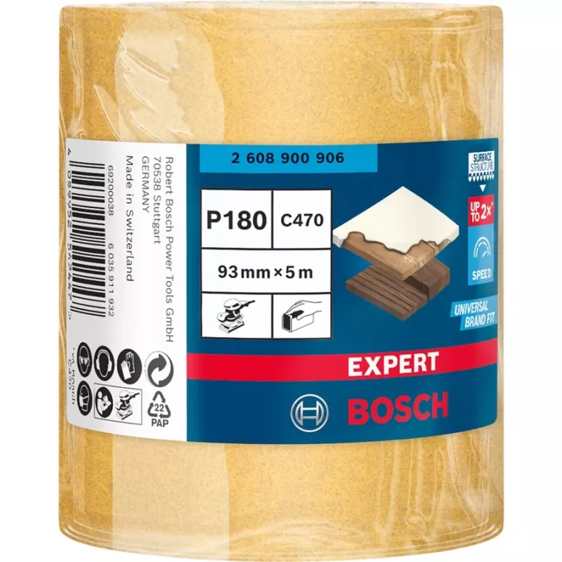 Bosch Expert C470 lihvimisrull, abrasiivrull, peeneteraline, P180, viimistlustööd, värvi eemaldamine, puit, kuivlihvimine