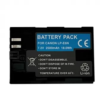 Laetav kaamera aku lisadigitaal LP-E6N 2400mAh, ühilduv asendus Canoni LP-E6N-le