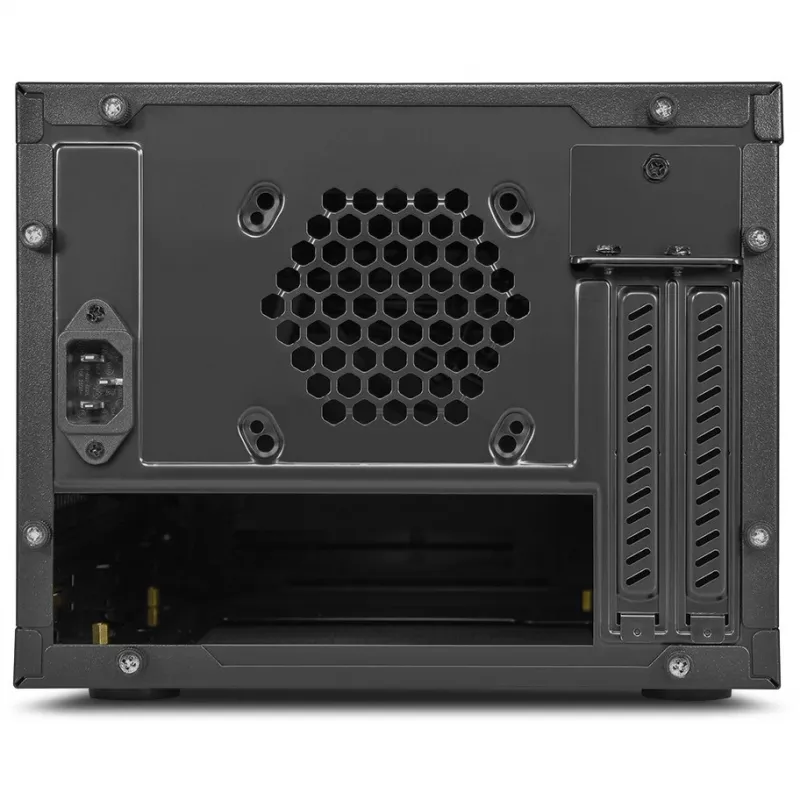 PC-korpus Sharkoon SHARK ZONE C10 Mini-ITX Must, Kollane