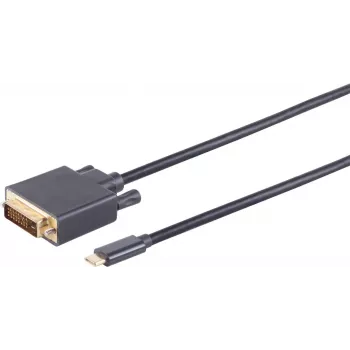 DVI-D USB USB-C kaabel ShiverPeaks BS10-58025 1m