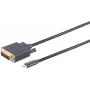 DVI-D USB USB-C kaabel ShiverPeaks BS10-58025 1m