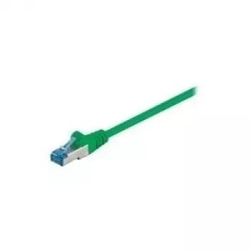 Wentronic Goobay CAT 6a ühenduskaabel, S/FTP (PiMF), roheline, 1 m - LSZH halogeenivaba, vask (93681)