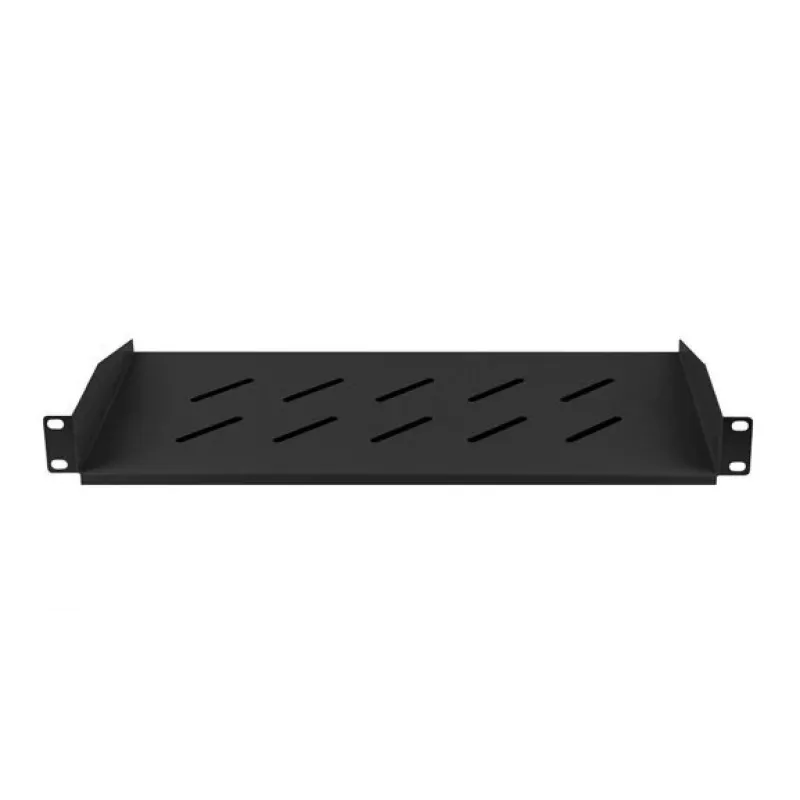 Lanberg AK-1014-B 19-tolline riiul 1U 483x220 mm, 25 kg, must