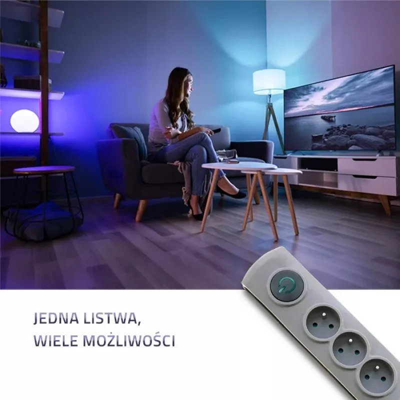 50168 Piksekaitse 8 pistikupesa CA 230 V 3 m hall - PIKSEKAITSED (8 PISTIKUPESA CA, TÜÜP F, 230 V, 50 HZ - Qoltec