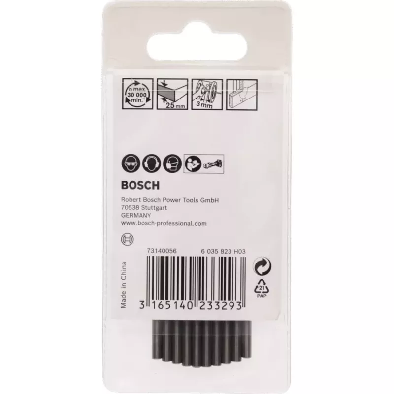 Lõiketera Bosch 2608620201 3,2 mm Rotocut freesile — 10 tk