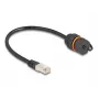 Võrgukaabel DeLOCK 88146 RJ45 pistik RJ45 pesa Cat.6A 0,25m Must