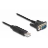 DeLOCK USB 2.0 RS-232 seeriaadapter 50 cm FTDI, must