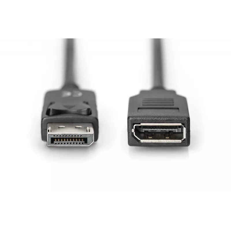 Digitus ASSMANN - DisplayPorti pikenduskaabel - DisplayPort (M) - DisplayPort (E) - 2 m (DisplayPort 1.2) - Vormitud - Must (AK-340200-020-S)