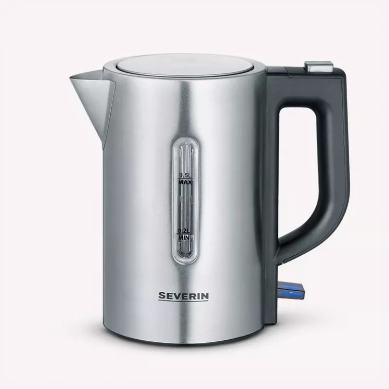 Severin WK3647 Elektriline veekeetja, roostevaba teras-harjatud-must (WK3647)